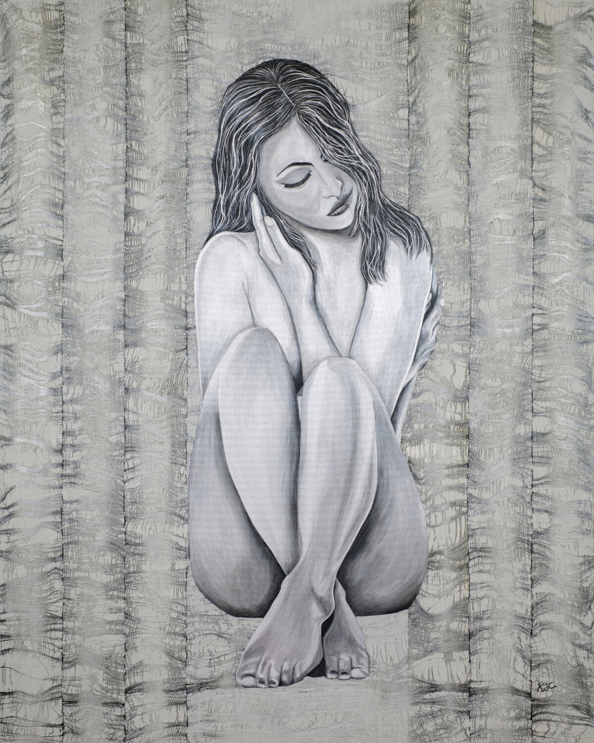 Caged Dreams Karen Coates Original painting for sale