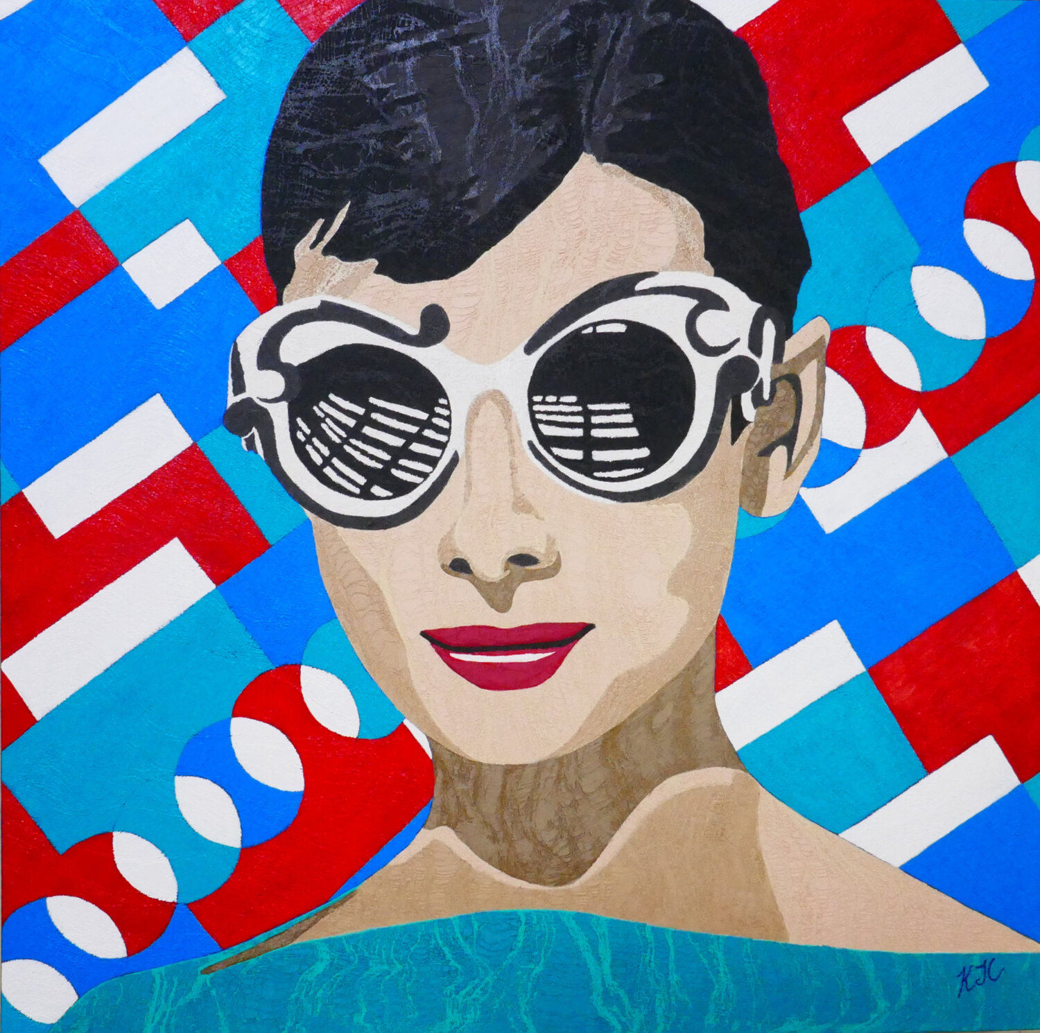 Deco Audrey Karen Coates Original painting for sale