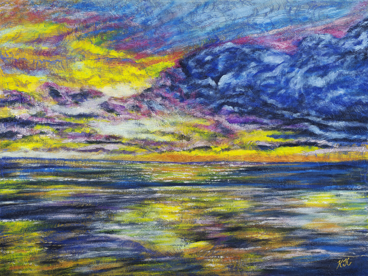 La Playa De Tamarindo Karen Coates Original painting for sale