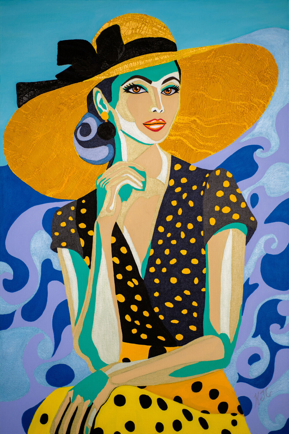 Spring Along The Riviera Karen Coates Original painting for sale
