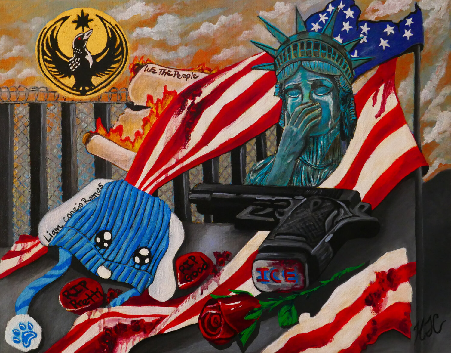 Resistance Is Rising Karen Coates Original painting for sale
