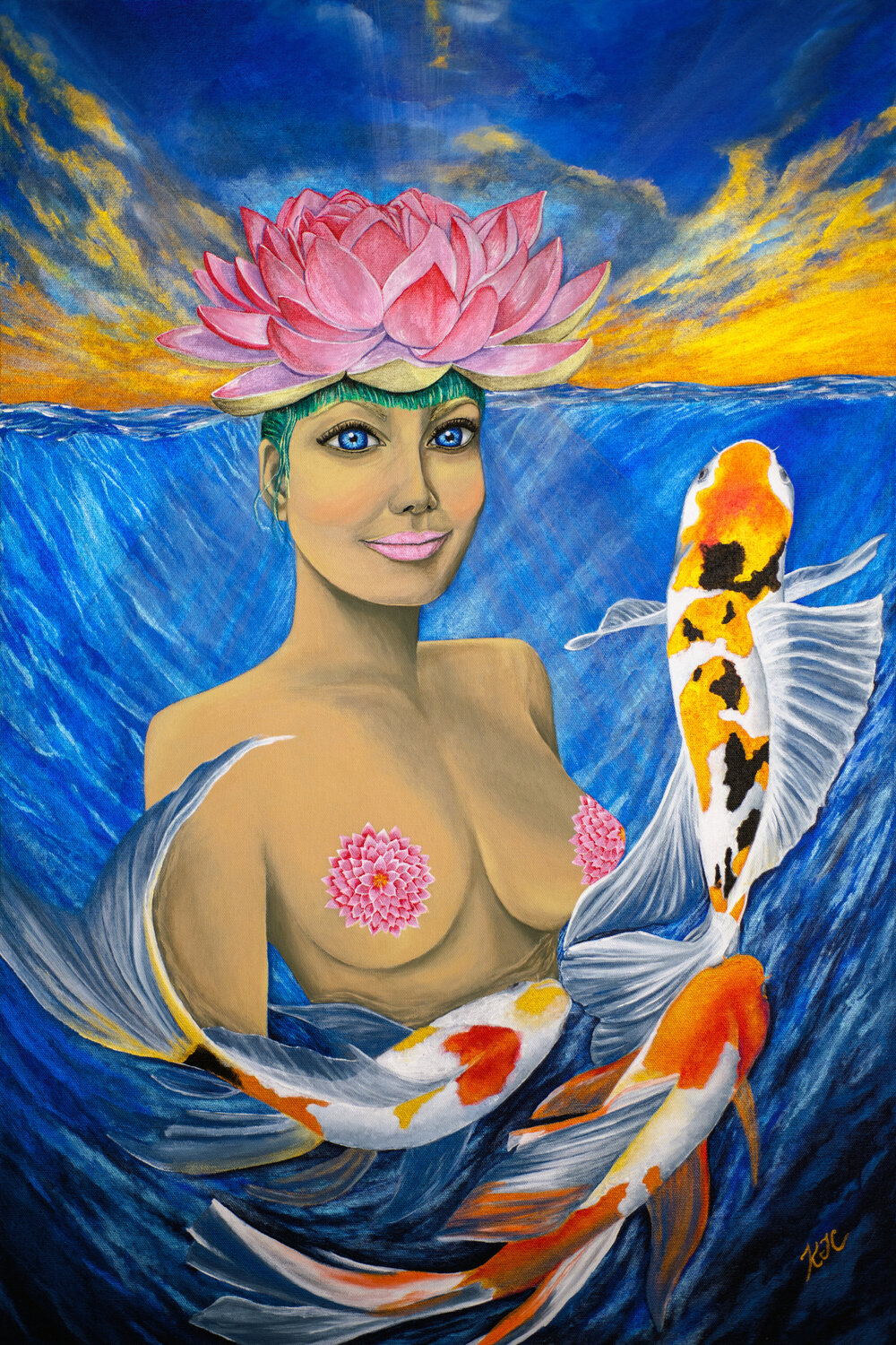 The Dawning Of A New  Day Karen Coates Original painting for sale
