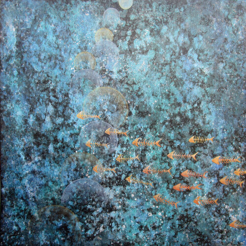Bubbles 8 by Jörg "Yogi" Schäfer, Painting for Sale on Select