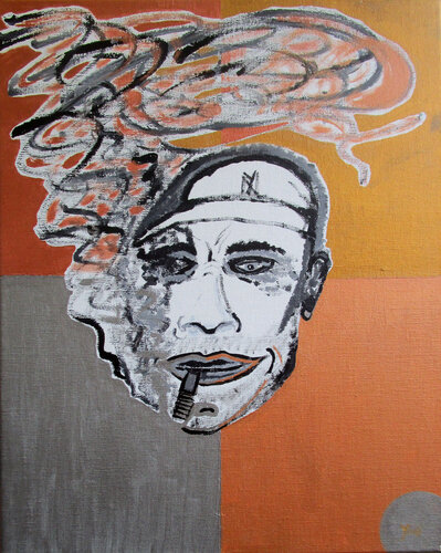 Raucher 1 by Jörg "Yogi" Schäfer, Painting for Sale on Select