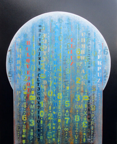Matrix des Bewusstseins 1 by Jörg "Yogi" Schäfer, Painting for Sale on Select