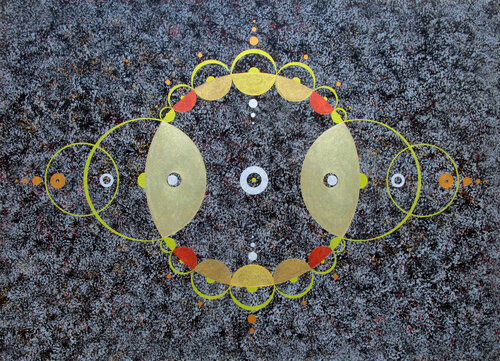 Kornkreise 8 by Jörg "Yogi" Schäfer, Painting for Sale on Select