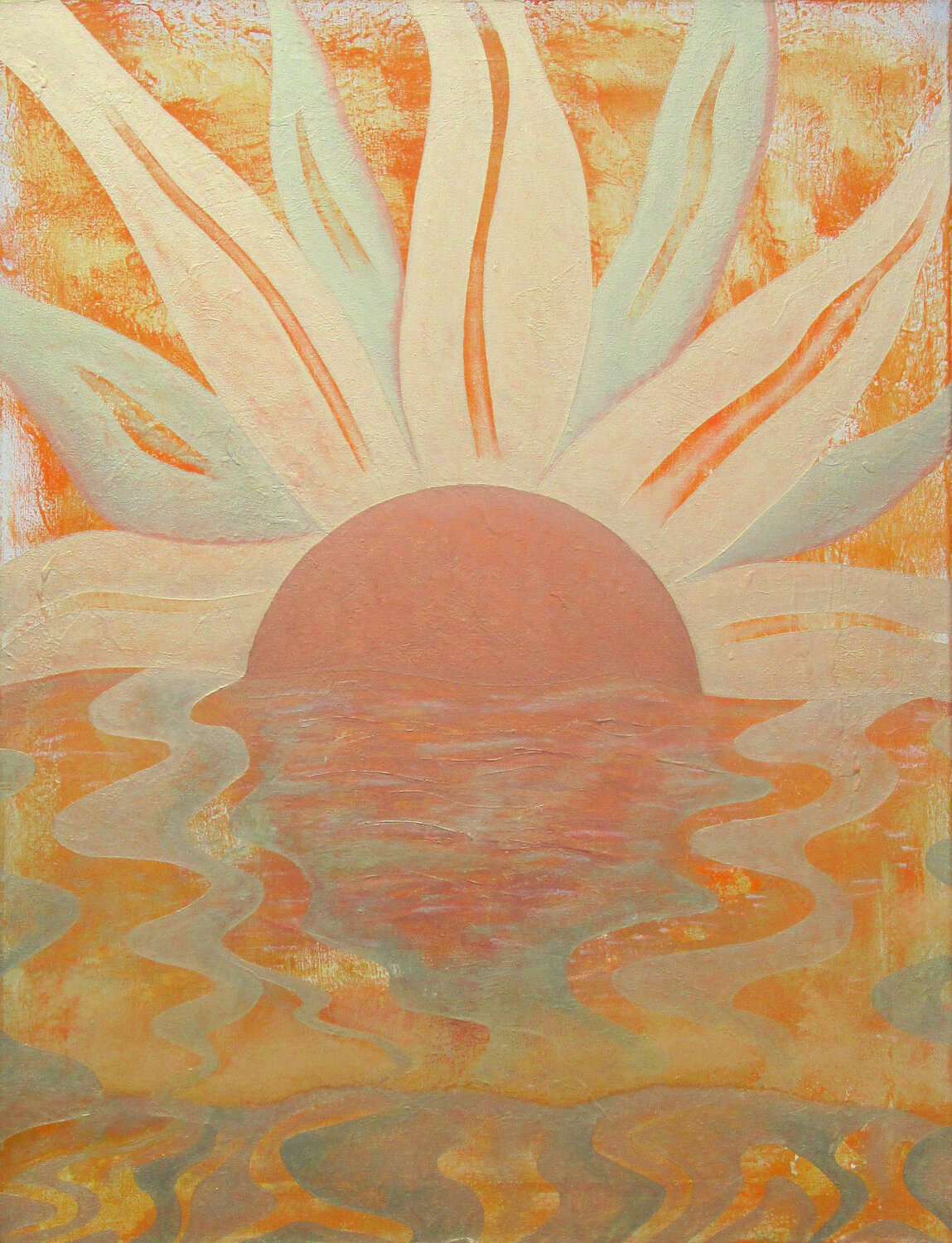 Mittlerer Sonnenton 194,18 Hz Jörg "Yogi" Schäfer Original painting for sale