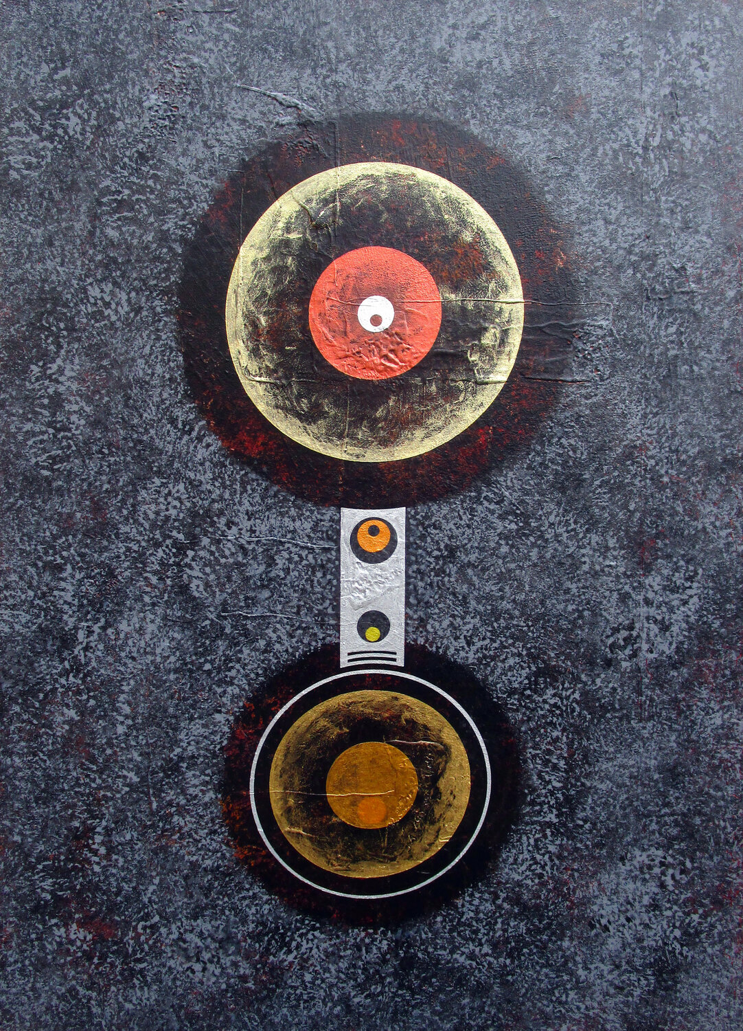 Kornkreise 6 Jörg "Yogi" Schäfer Original painting for sale
