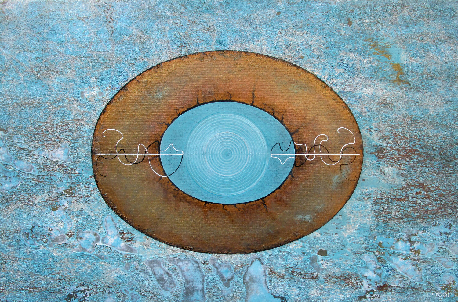 Frequenz  1 Jörg "Yogi" Schäfer Original painting for sale