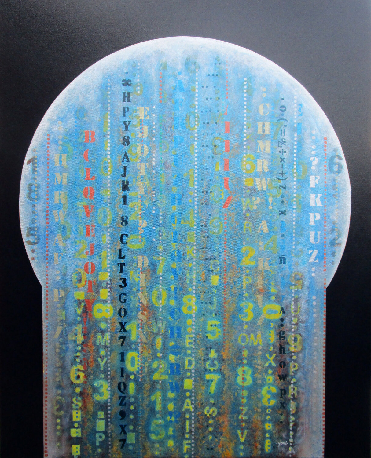 Matrix des Bewusstseins 1 Jörg "Yogi" Schäfer Original painting for sale