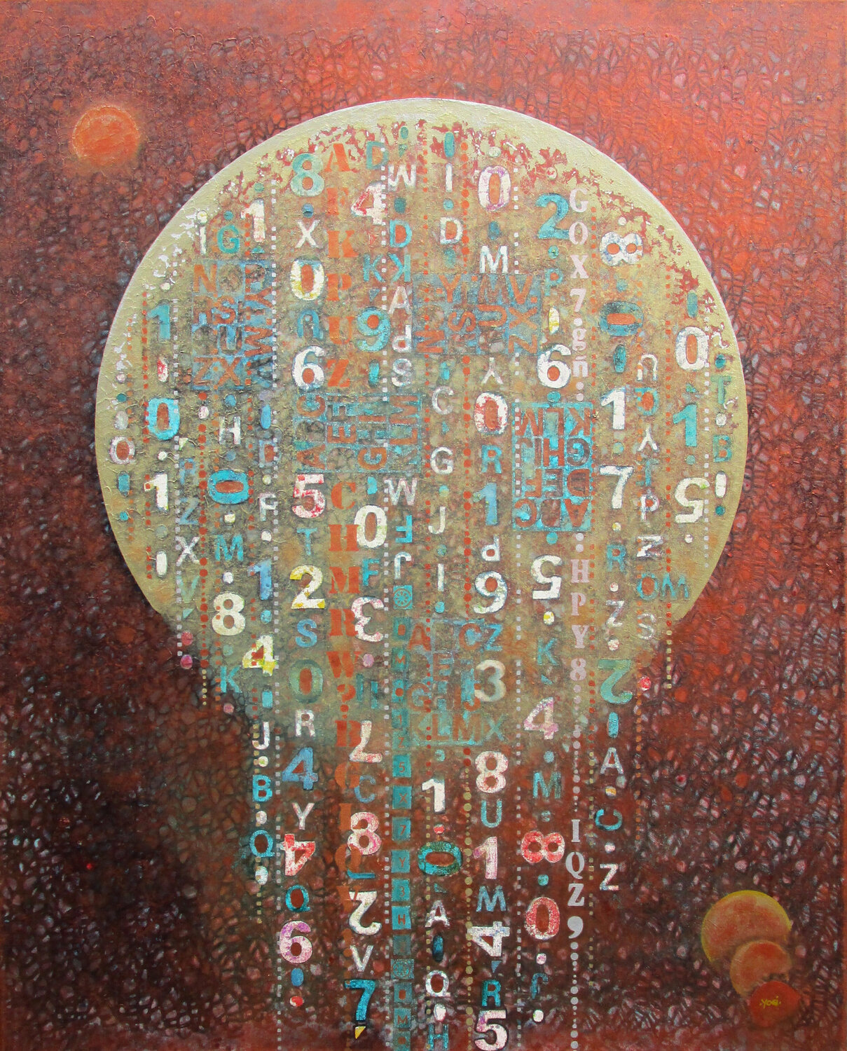 Matrix des Bewusstseins 2 Jörg "Yogi" Schäfer Original painting for sale