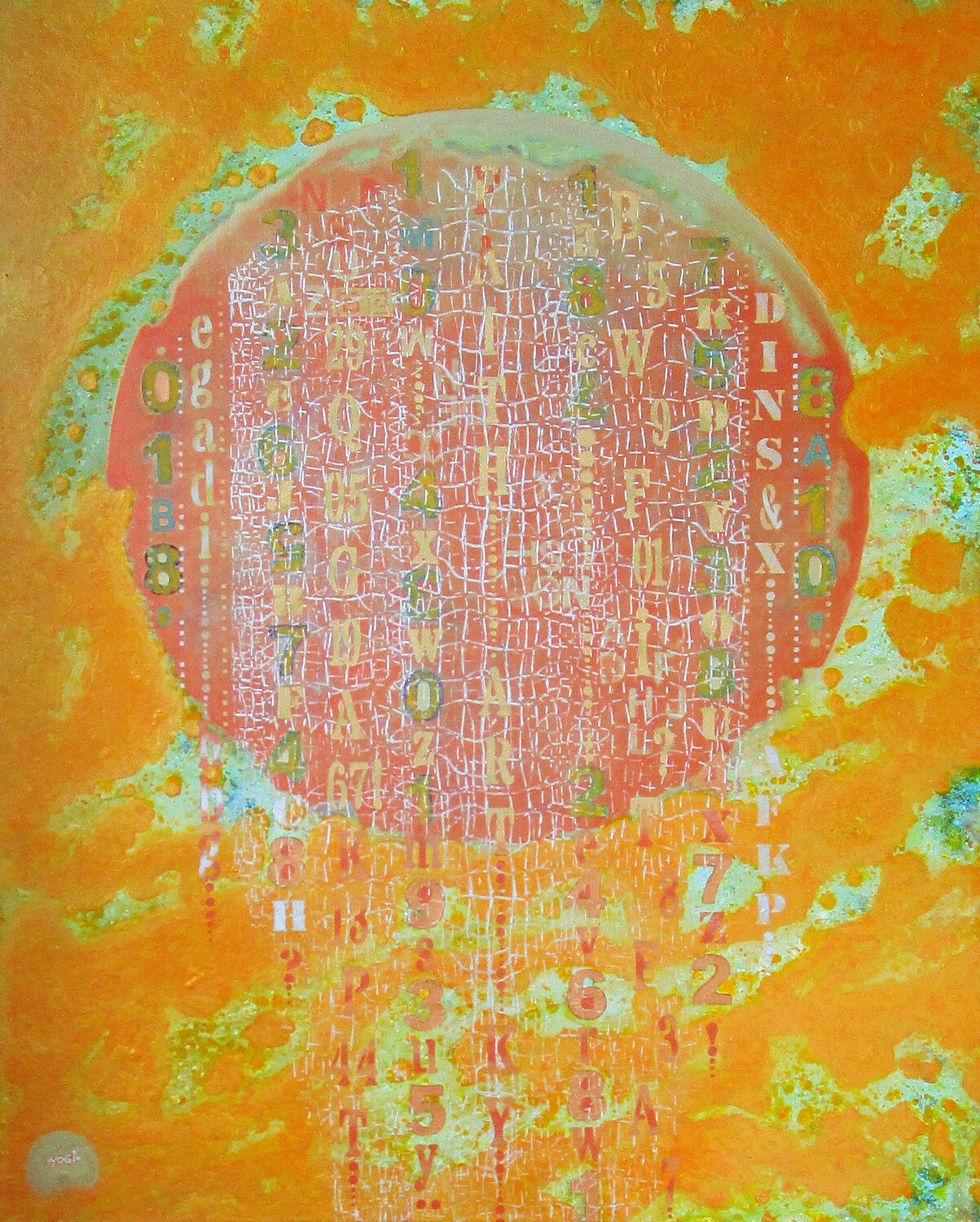 Matrix des Bewusstseins 3 Jörg "Yogi" Schäfer Original painting for sale