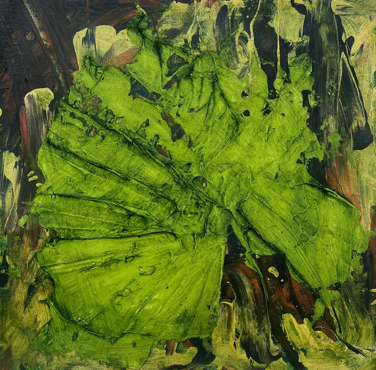 Water Plant IV Romana Jelínková Original painting for sale