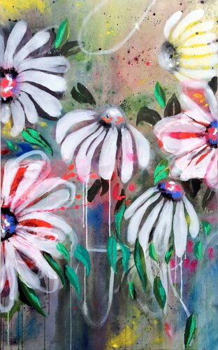 Bloom at your own pace by POOVI ART, Painting for Sale on Select