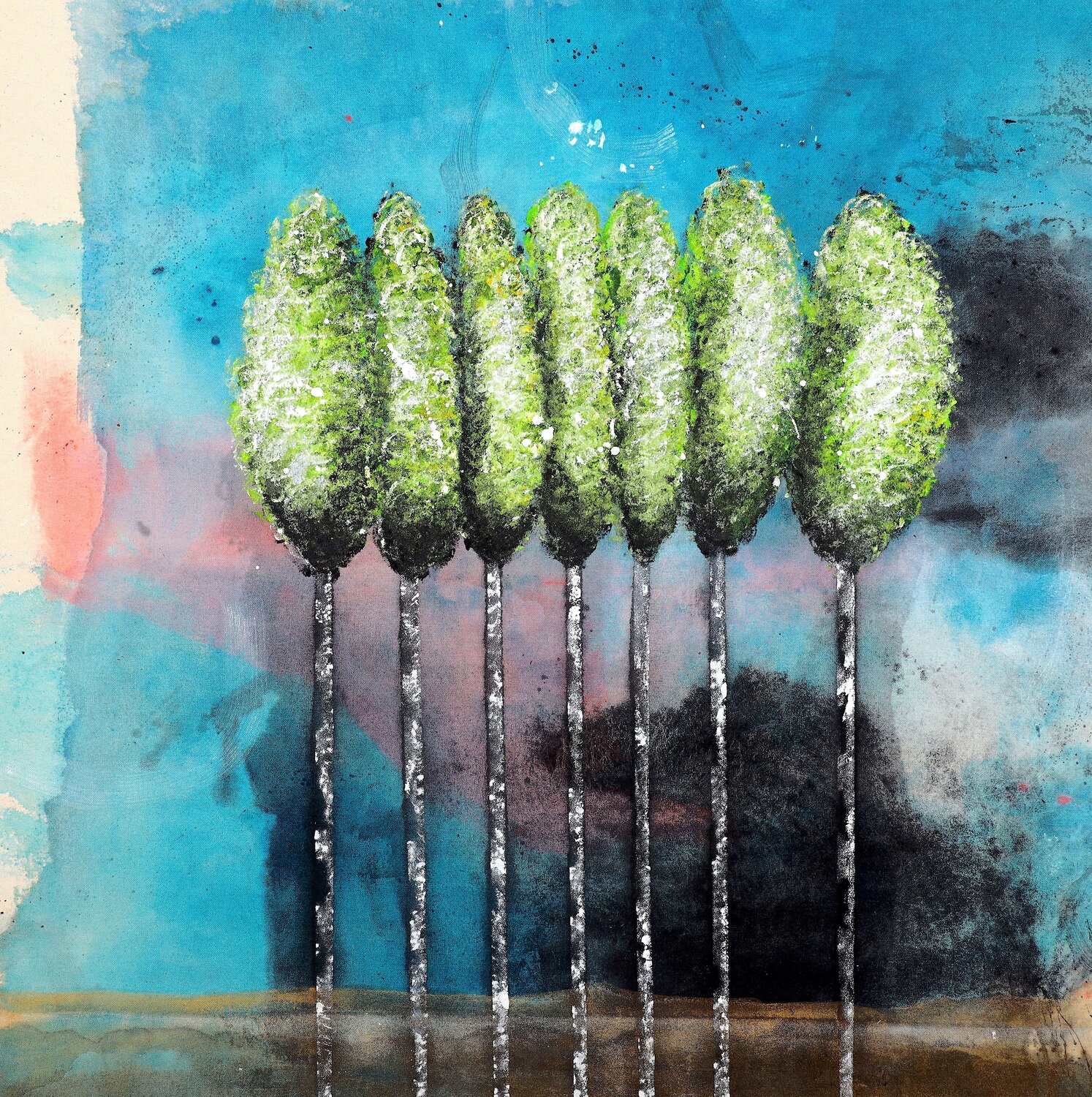 Knowing your presence POOVI ART Original painting for sale