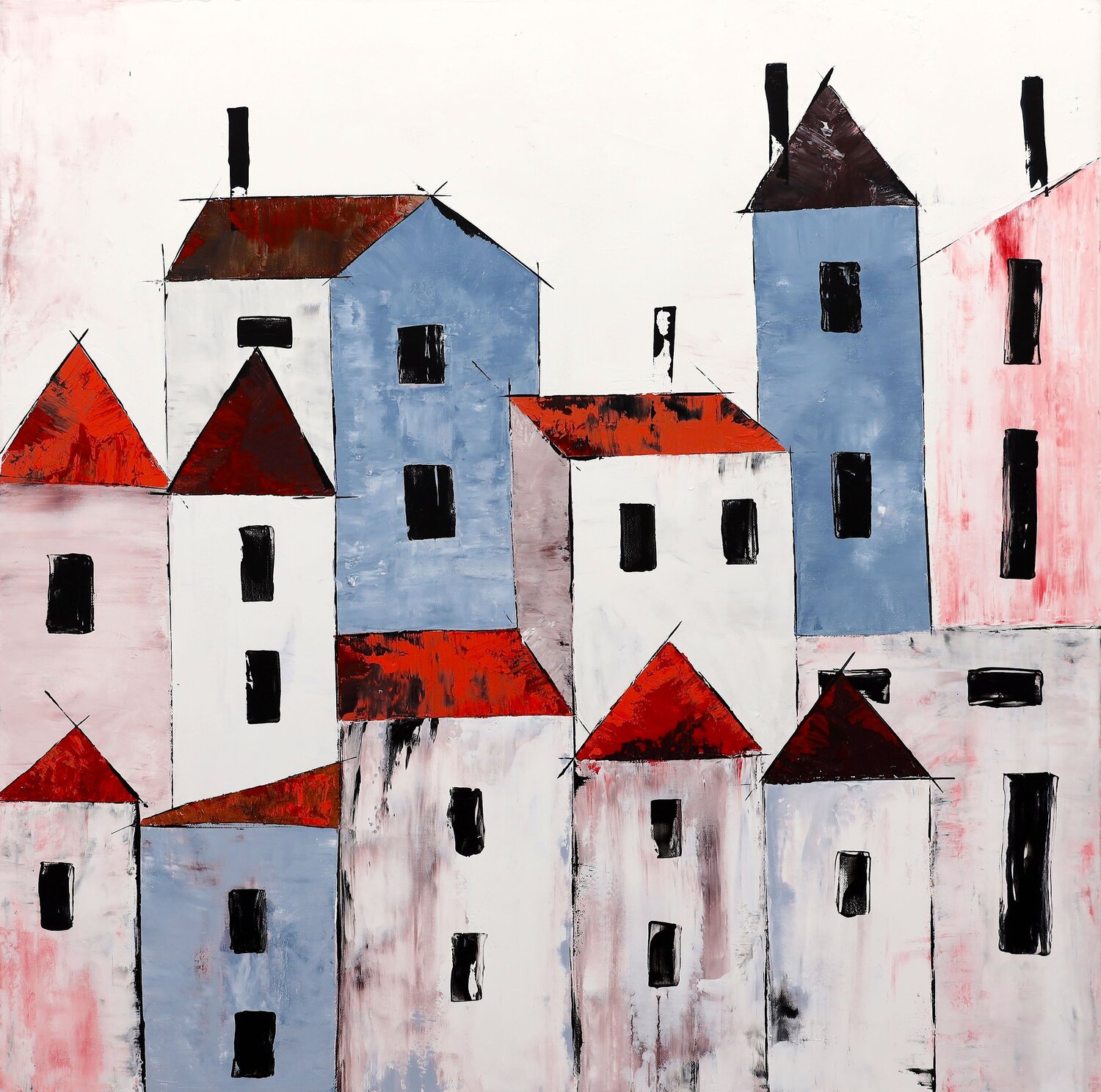 Open your heart POOVI ART Original painting for sale