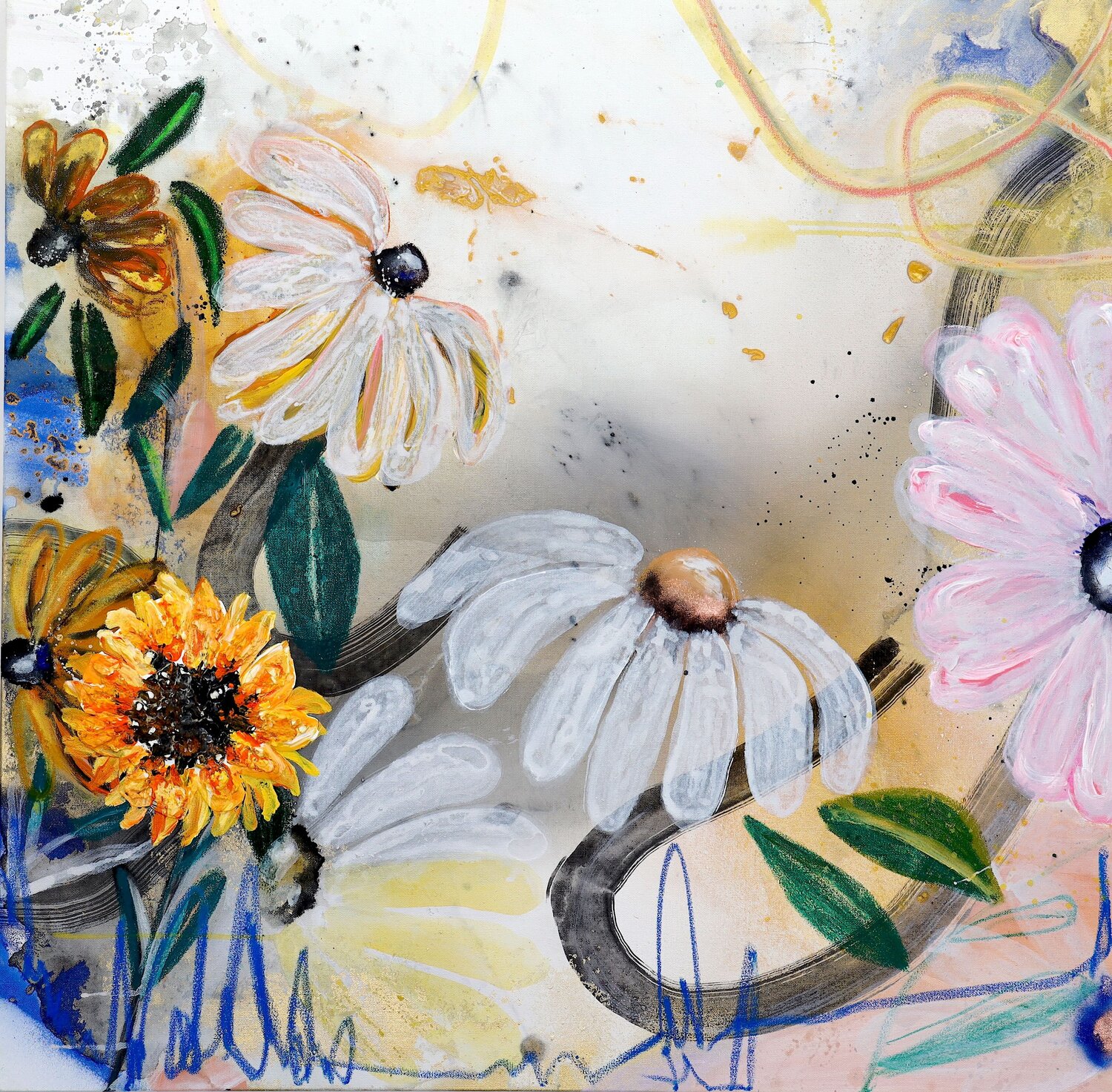Fading into warmth POOVI ART Original painting for sale