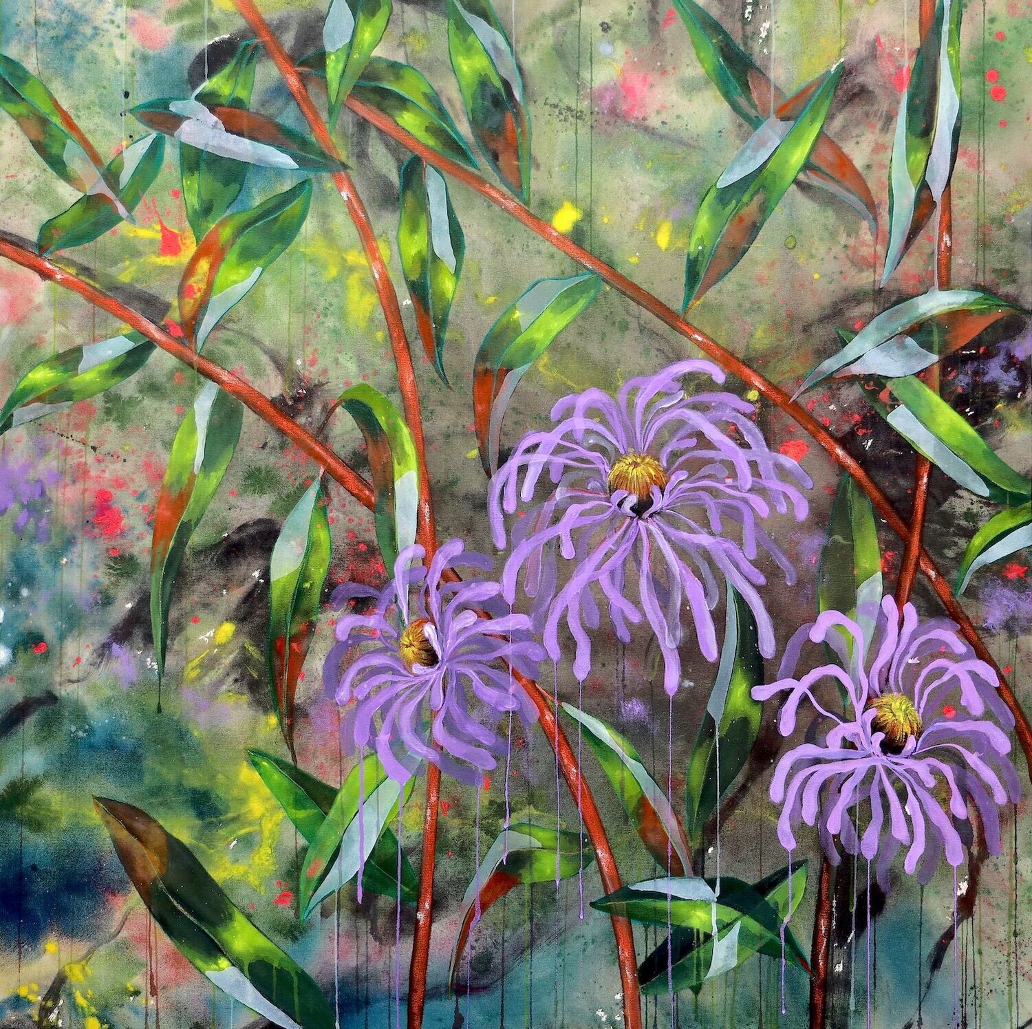 Unbecoming - Abstract expressionism POOVI ART Original painting for sale