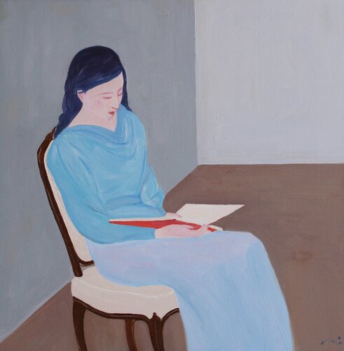 The Reader 3 by Li Lee-Archer, Painting for Sale on Select