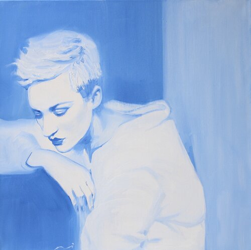 Blue Déjà Vu 8 by Li Lee-Archer, Painting for Sale on Select