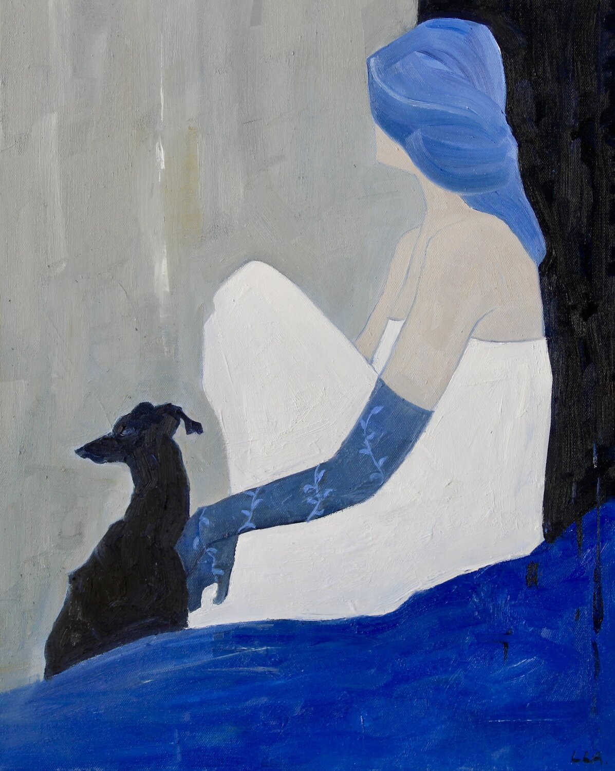 Modern Anxiety 22 Li Lee-Archer Original painting for sale