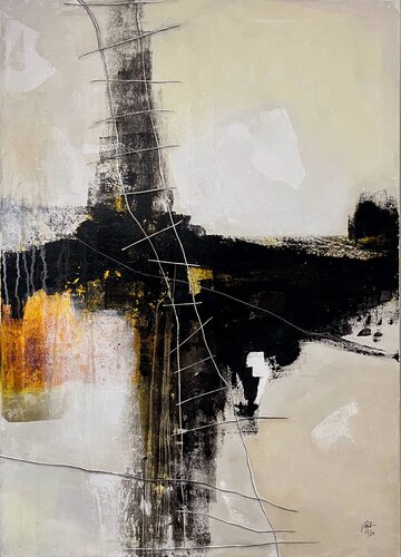 Found a way through the horizon,   N° 04 12 24 by Vera Jochum, Painting for Sale on Select
