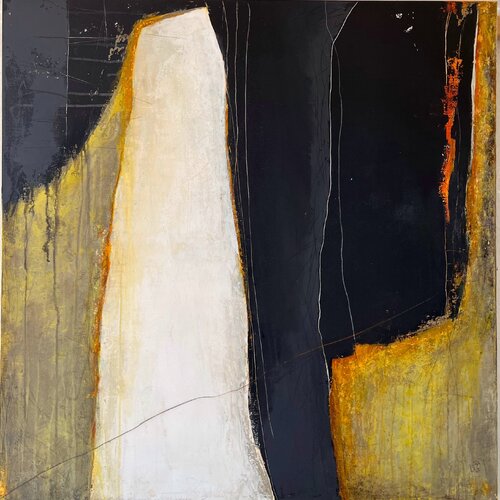Golden Split, N°  01 03 25 by Vera Jochum, Painting for Sale on Select
