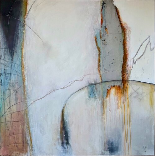 Where the sun drops into the sea, N° 01 04 25 by Vera Jochum, Painting for Sale on Select