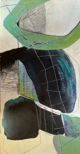 Where shadows embraces the light, N° 01 07 25 by Vera Jochum, Painting for Sale on Select