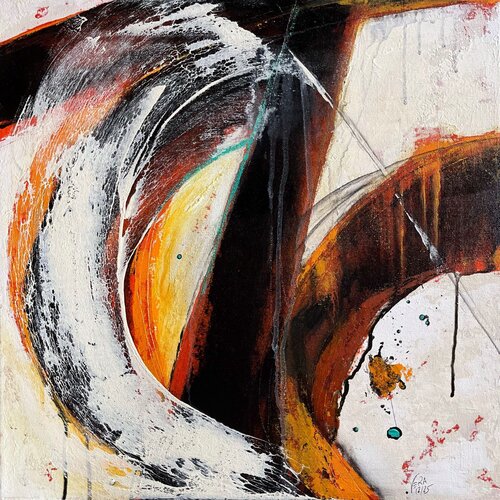 Where Motion Resists, N° 02 12 25 by Vera Jochum, Painting for Sale on Select