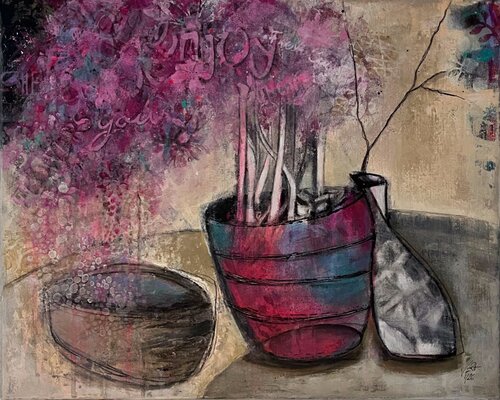 Almost a flower, N° 01 01 26 by Vera Jochum, Painting for Sale on Select