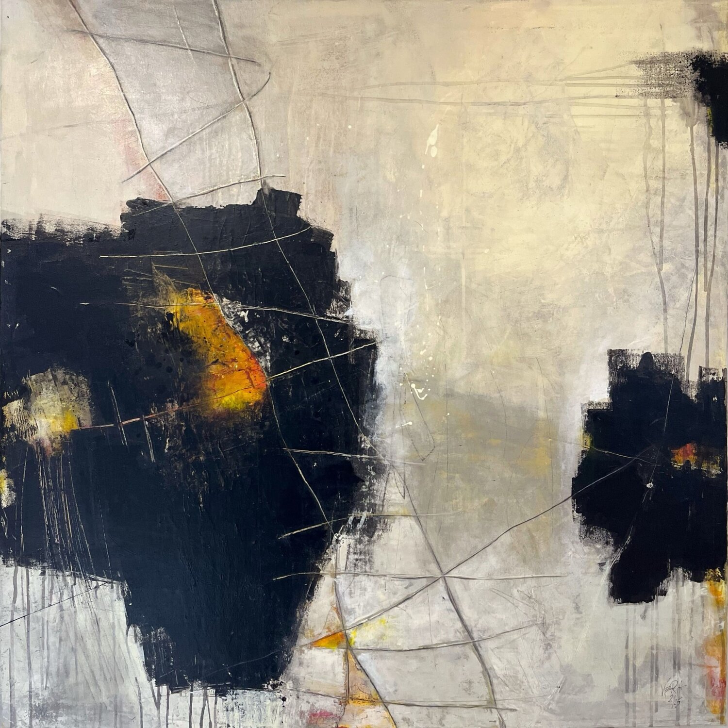 Outside the focal point, N° 01 02 25 Vera Jochum Original painting for sale