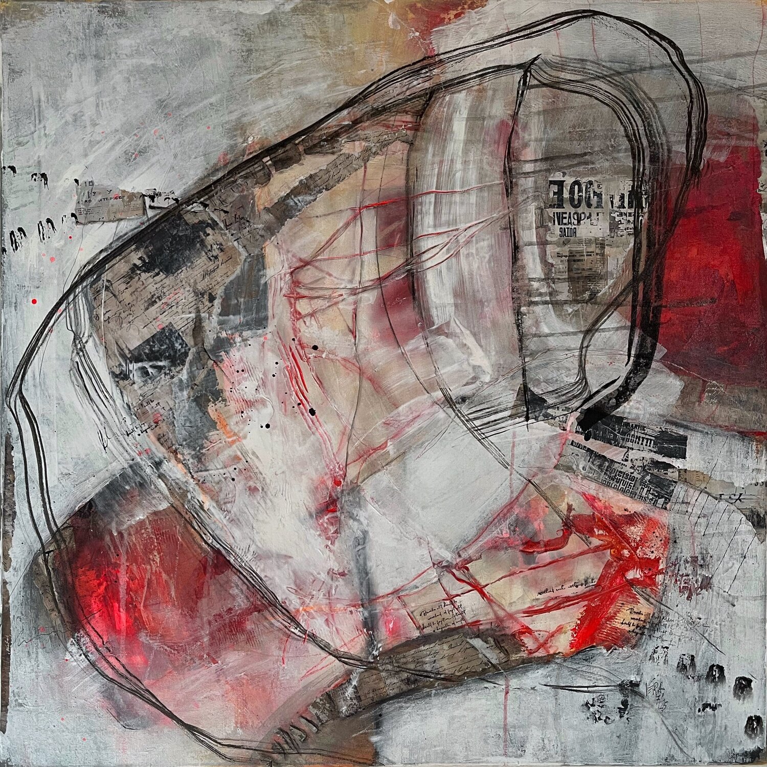 Beneath Time’s Skin, N° 04 07 25 Vera Jochum Original painting for sale