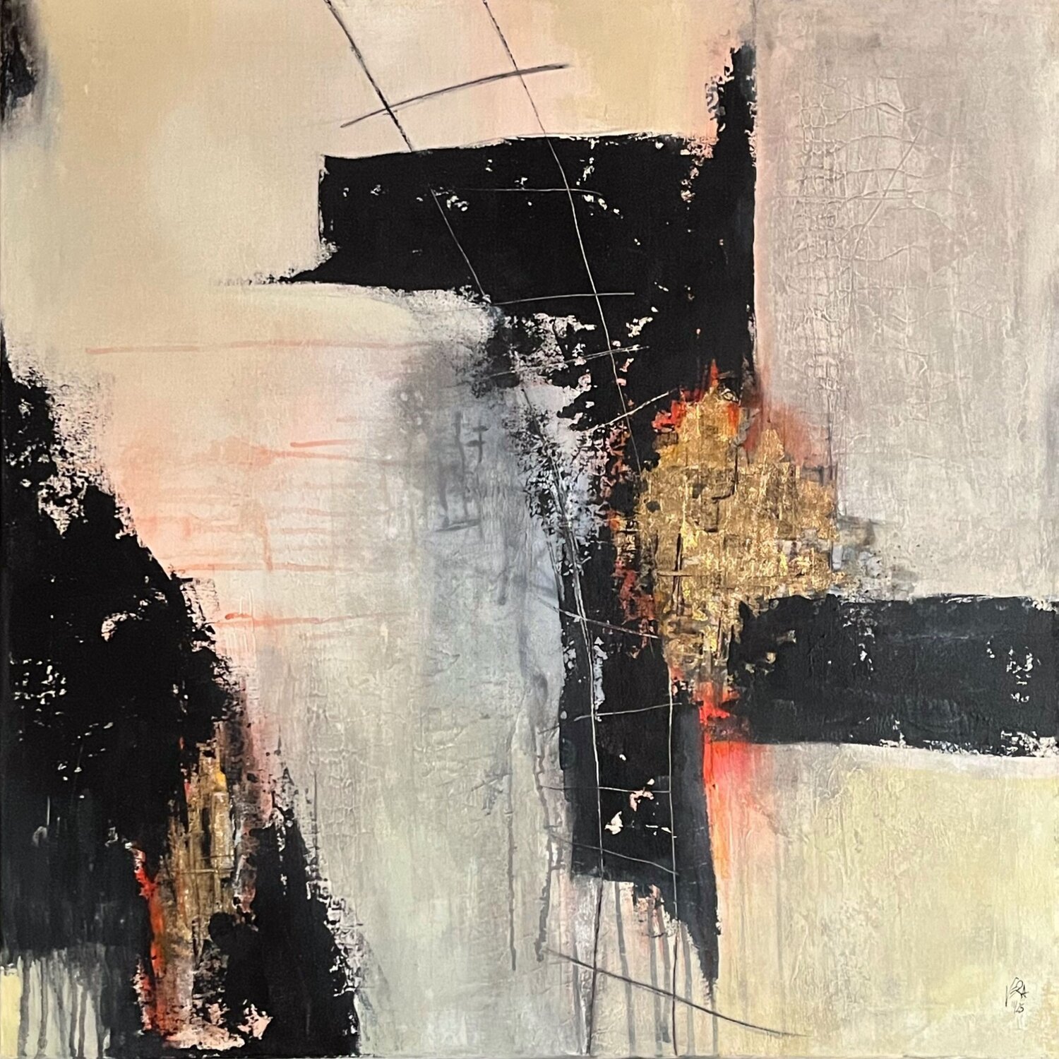 A Story of Graceful Final Lines, N° 02 11 25 Vera Jochum Original painting for sale