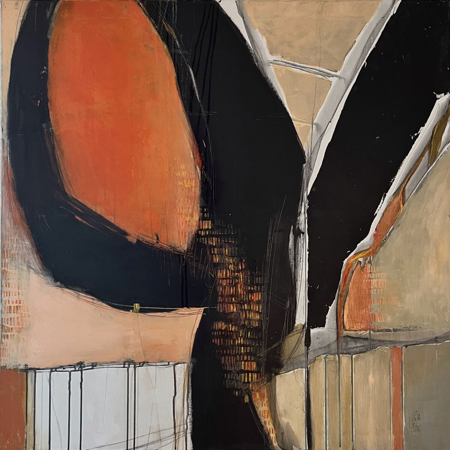 Displacement, N° 02 05 26 Vera Jochum Original painting for sale