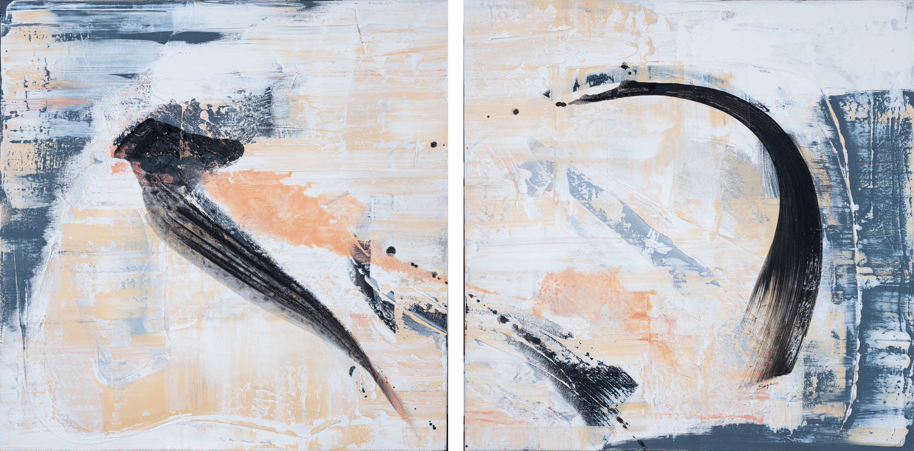 Trust Your Instinct - Dyptych