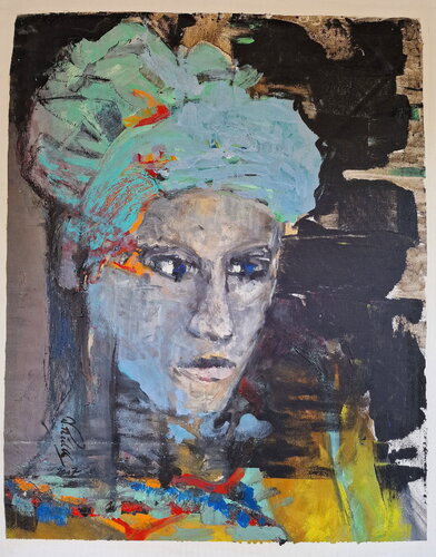 Tuareg 2017 by Dagmar Ridky, Painting for Sale on Select