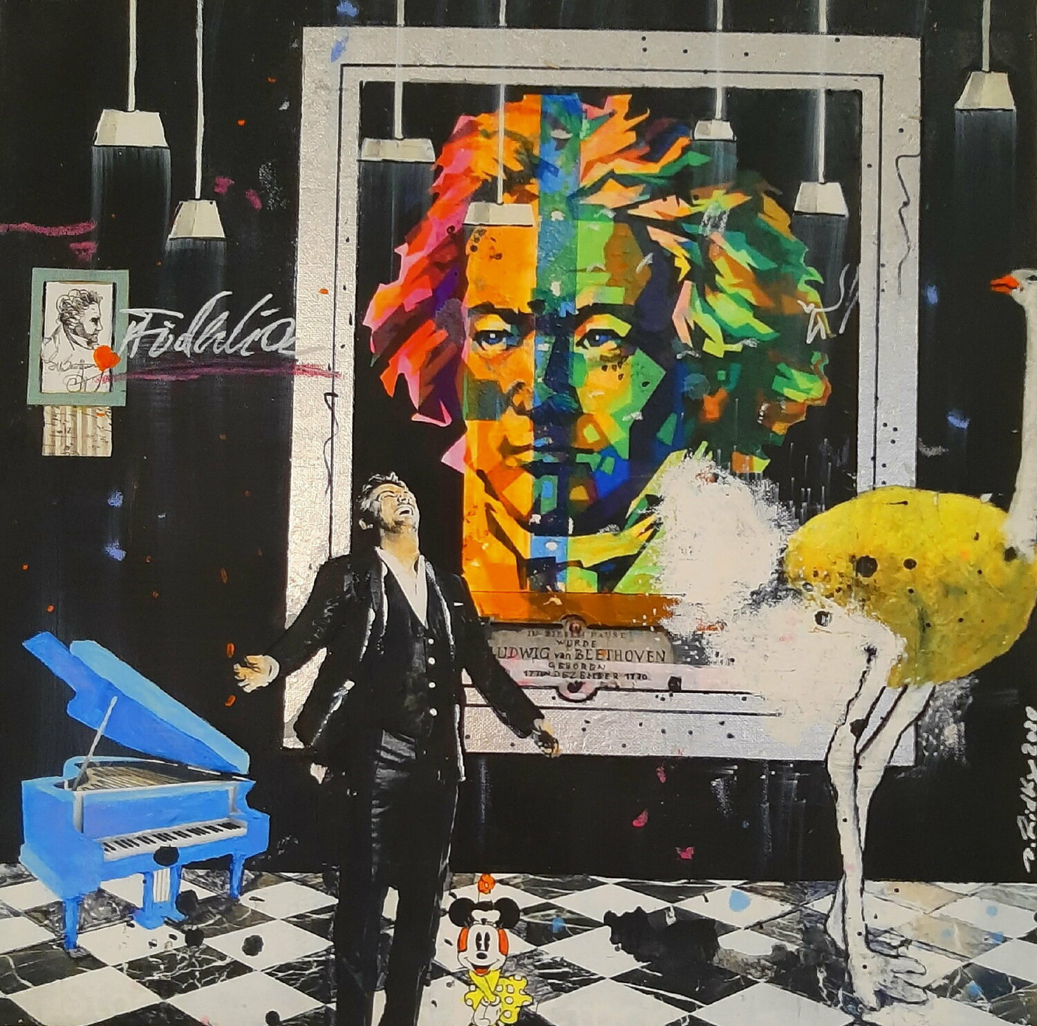 Ludwig van Beethoven Dagmar Ridky Original painting for sale