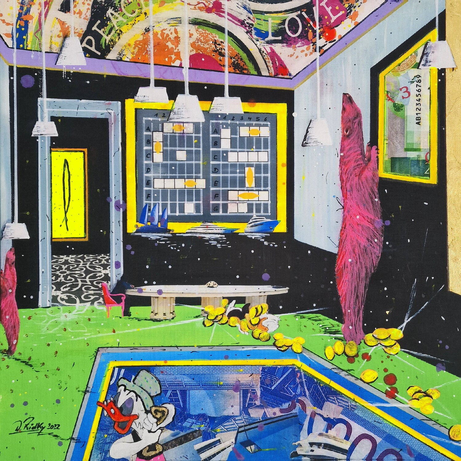 Der Oligarch Dagmar Ridky Original painting for sale