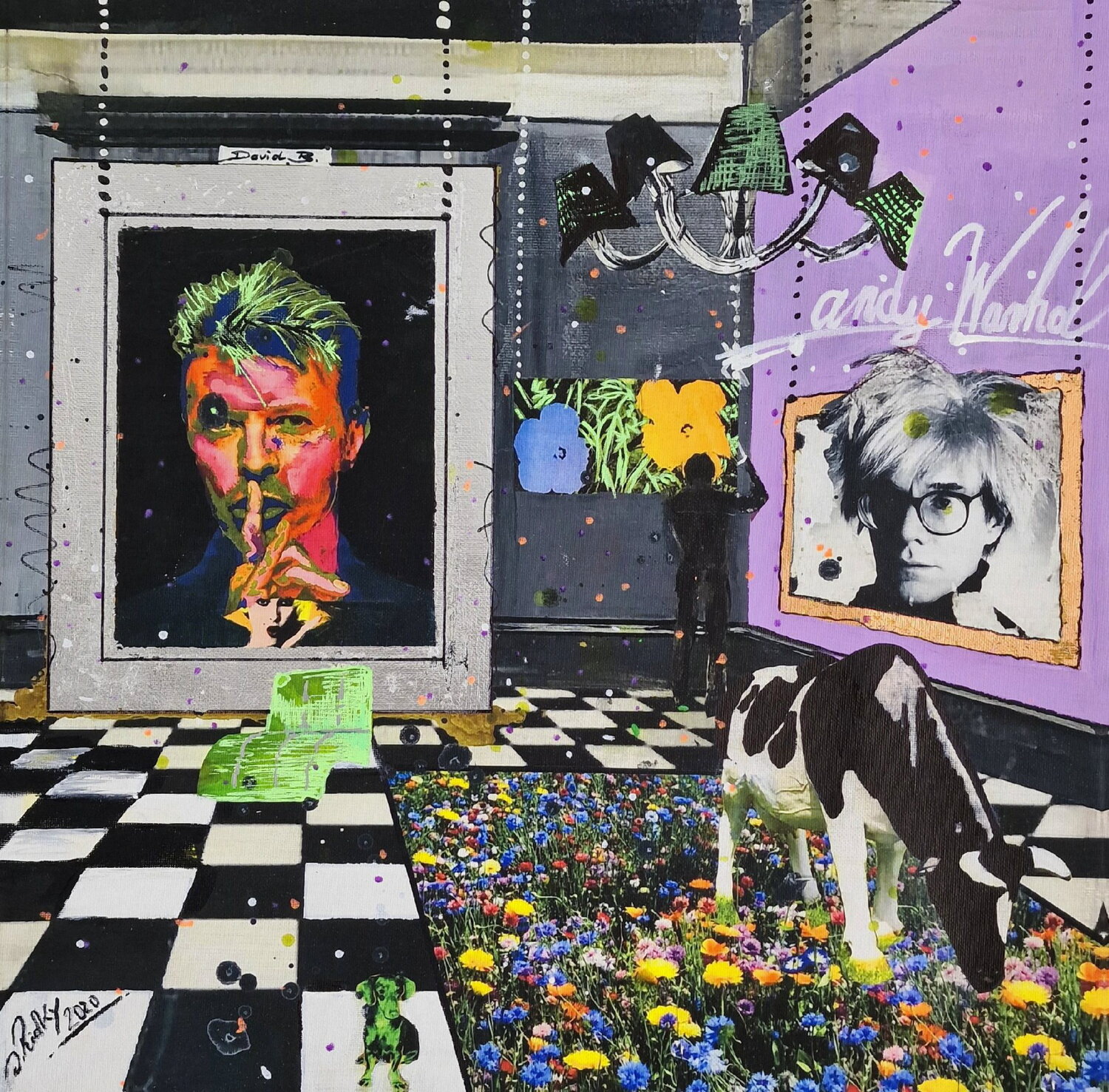 Andy Warhol Dagmar Ridky Original painting for sale
