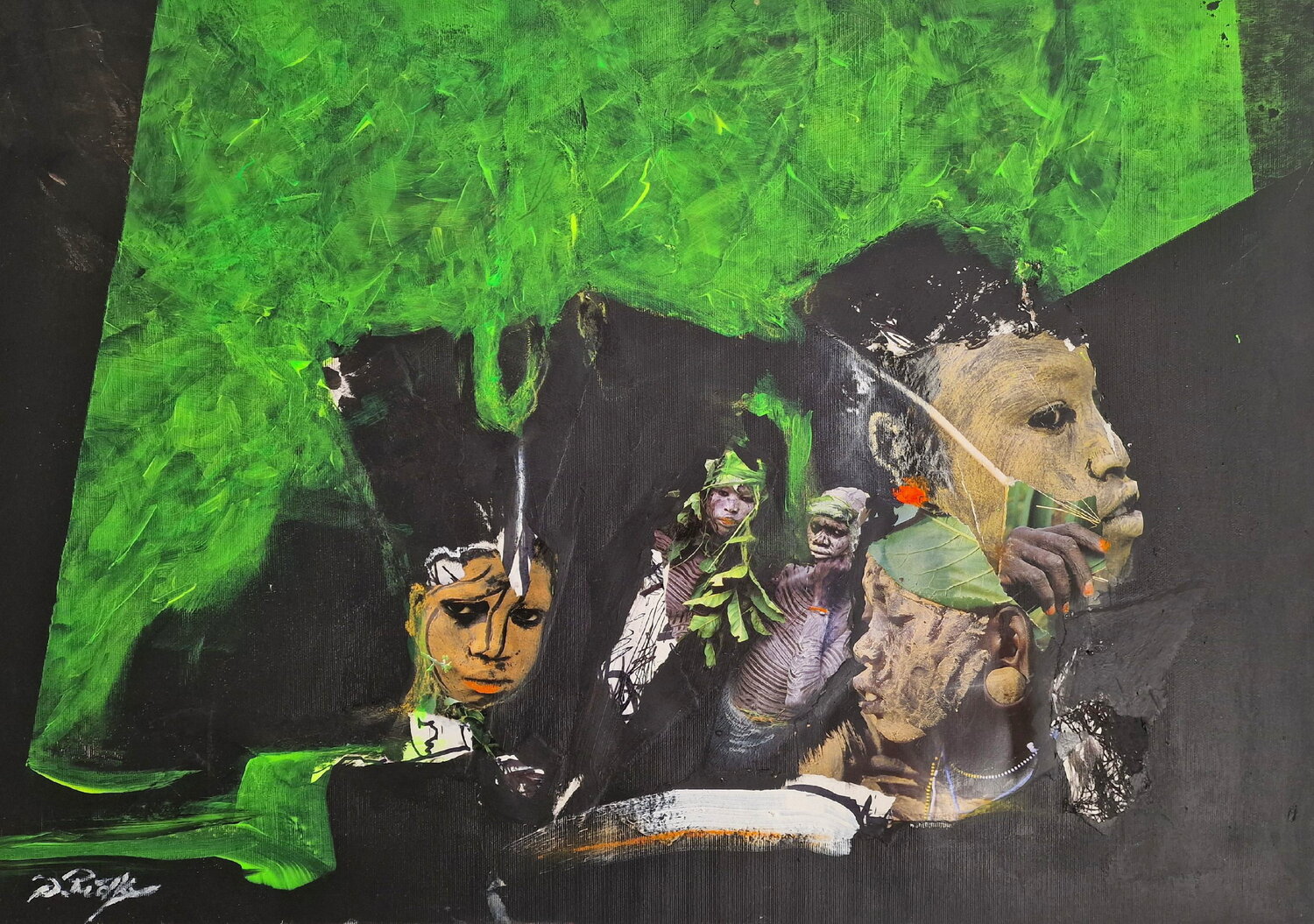 Wiege der Menschheit II Dagmar Ridky Original painting for sale