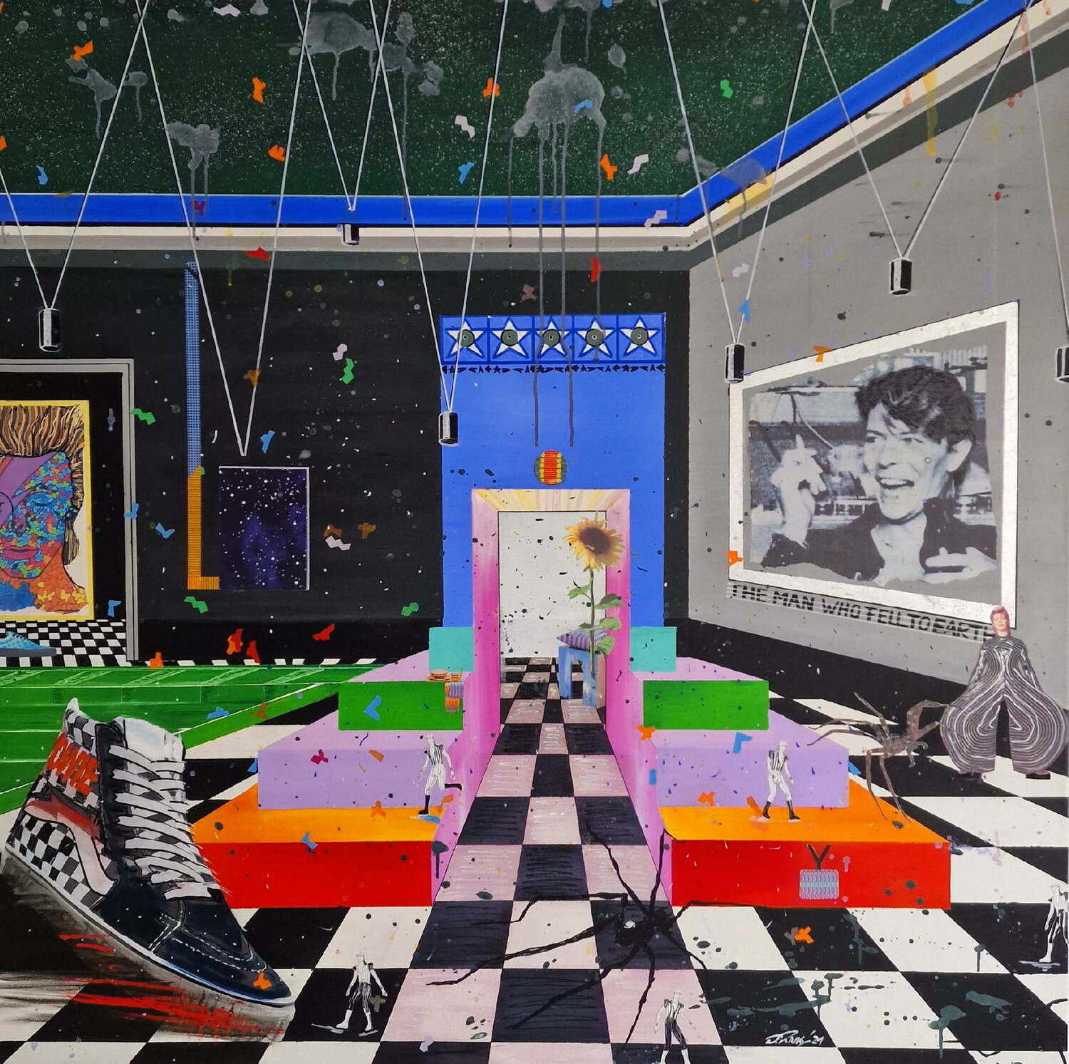 David Bowie Dagmar Ridky Original painting for sale