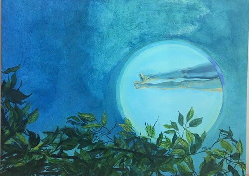 In the grip by Mila Ruiz, Painting for Sale on Select