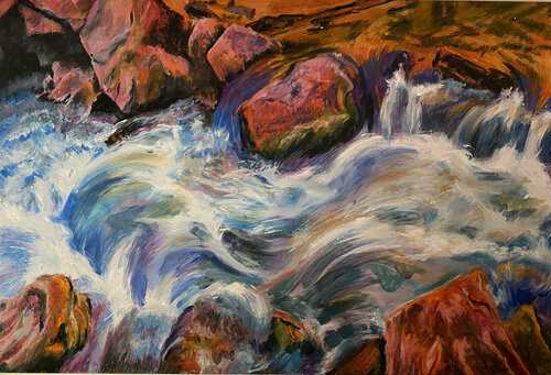 Turmoils by Mila Ruiz, Painting for Sale on Select