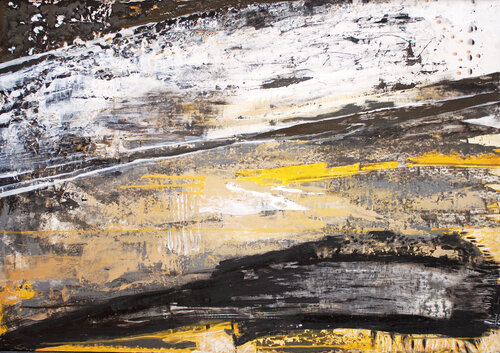 Untitled - Yellow by Isa Huss, Painting for Sale on Select