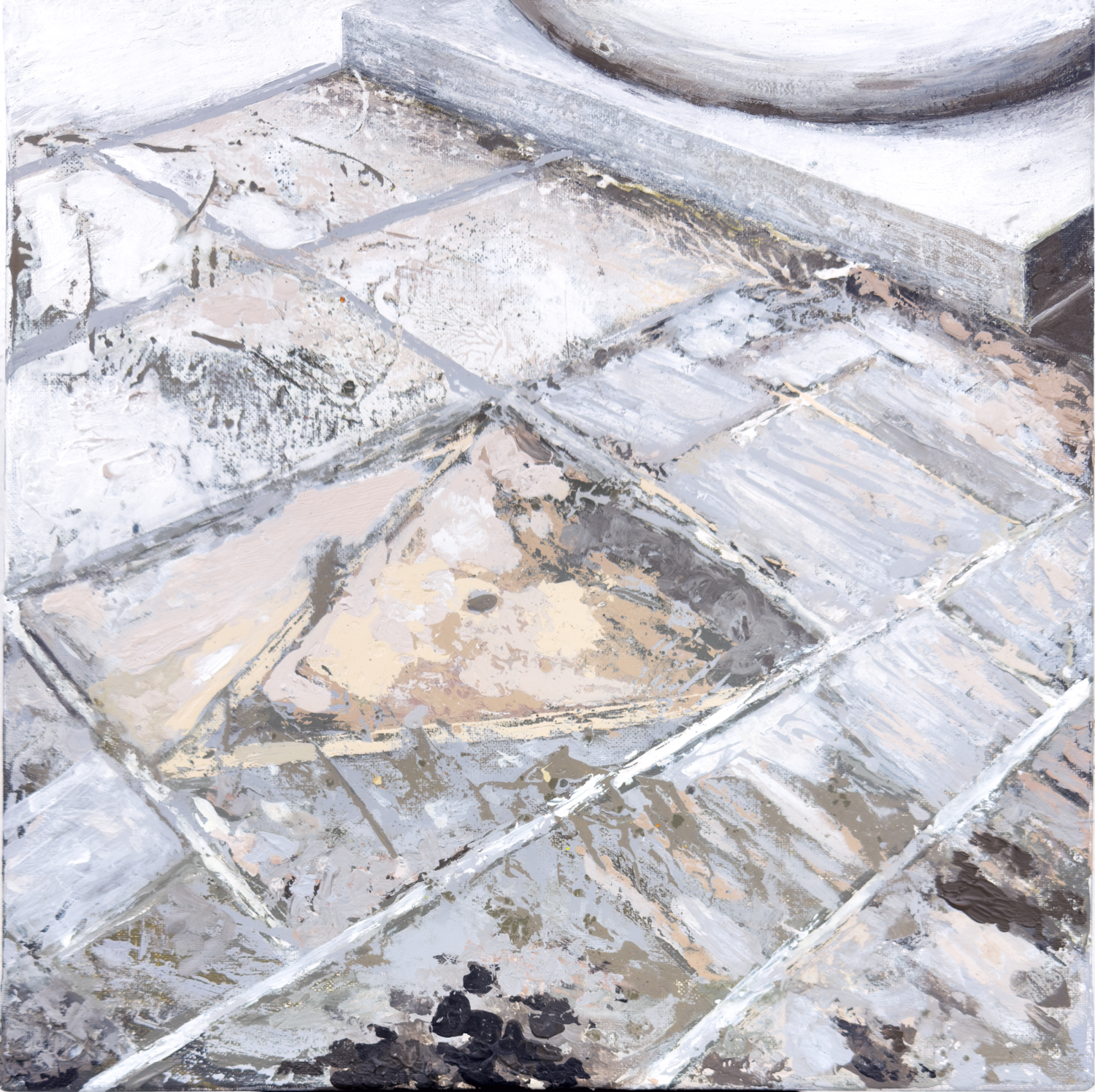 Down-to-earth III Isa Huss Original painting for sale