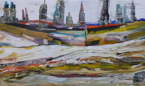 Living on the Edge by Loretta Kaltenhauser, Painting for Sale on Select