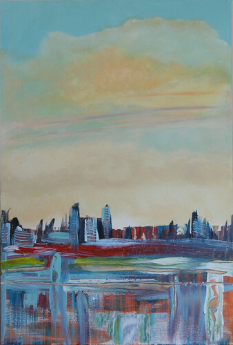 Urban Echoes by Loretta Kaltenhauser, Painting for Sale on Select