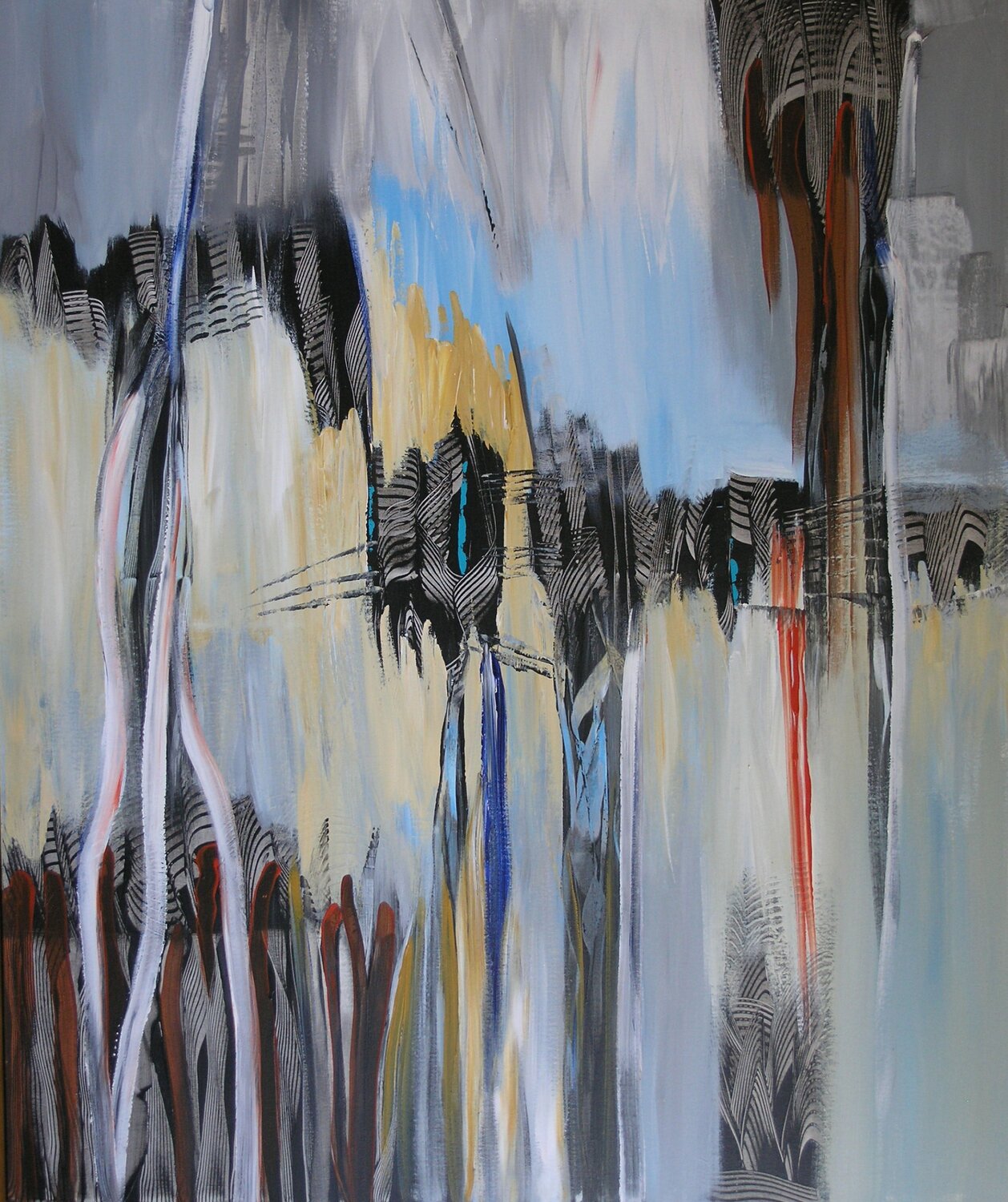 Back in Black Loretta Kaltenhauser Original painting for sale