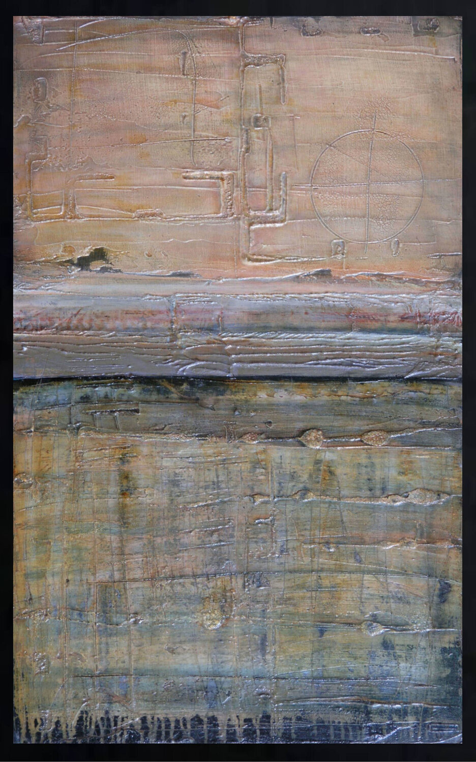 Conferring With the Moon Loretta Kaltenhauser Original painting for sale